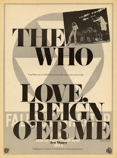 The Who - Love Reign O'er Me - 1973 USA