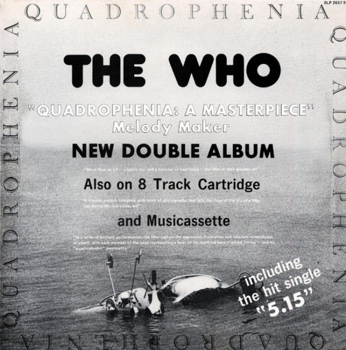 The Who - Quadrophenia - 1973 South Africa Store Display