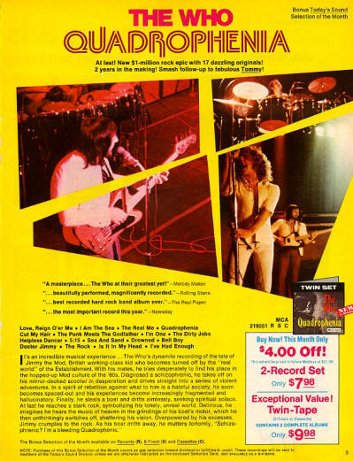 The Who - Quadrophenia - 1973 USA