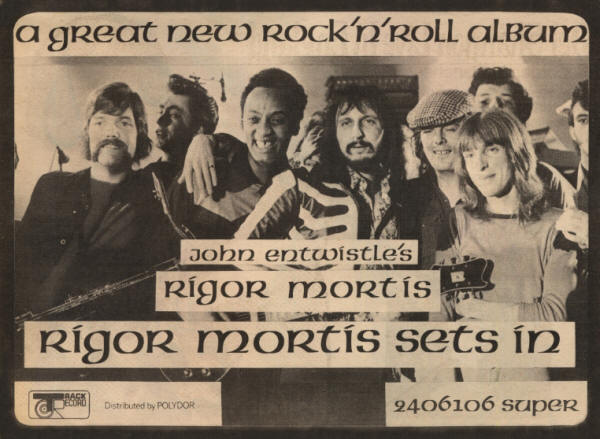 John Entwistle - Rigor Mortis Sets In - 1973 UK
