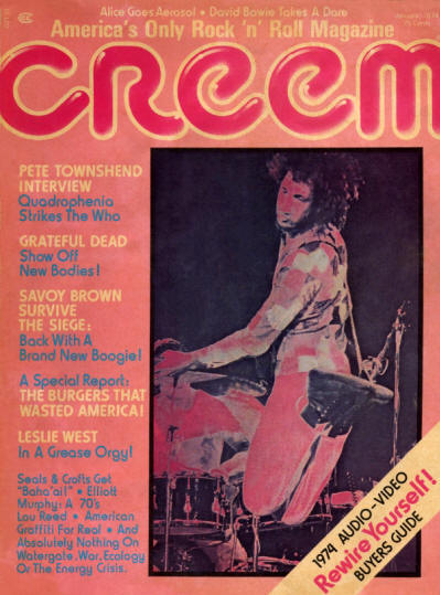 Pete Townshend - USA - Creem - January, 1974