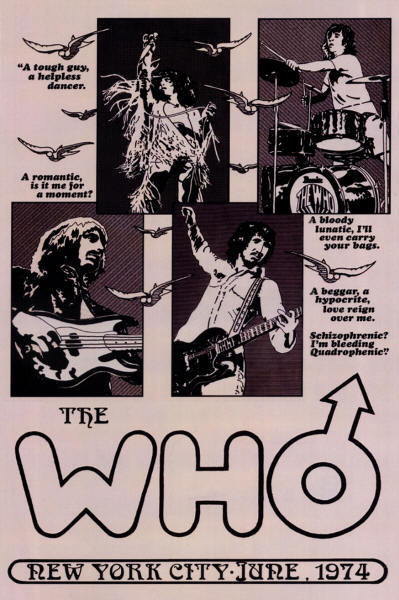 The Who - Madison Square Garden, New York, NY - June, 1974 (Reproduction)