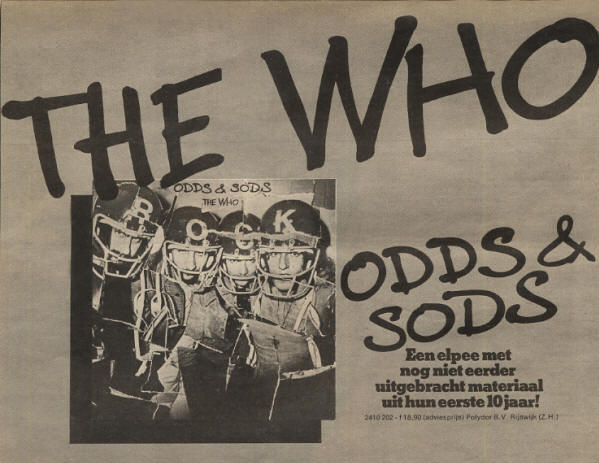 The Who - Odds & Sods - 1974 Holland