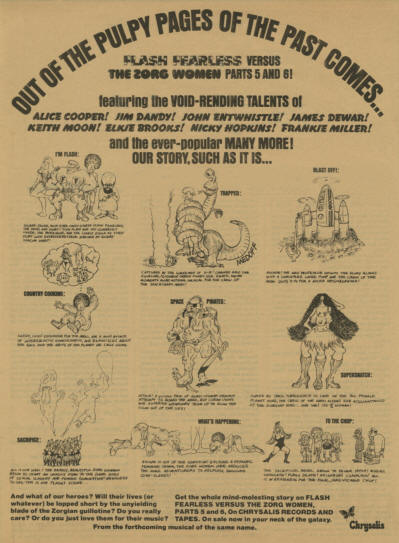 John Entwistle - Flash Fearless vs. The Zorg Women - 1975 USA Ad