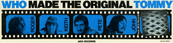 The Who - Who Made The Original Tommy - 1975 USA
