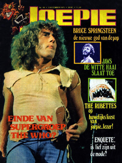 Roger Daltrey - Belgium - Joepie - December, 1975