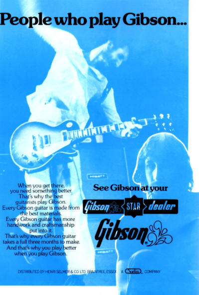 Pete Townshend - Gibson Guitars - 1975 UK