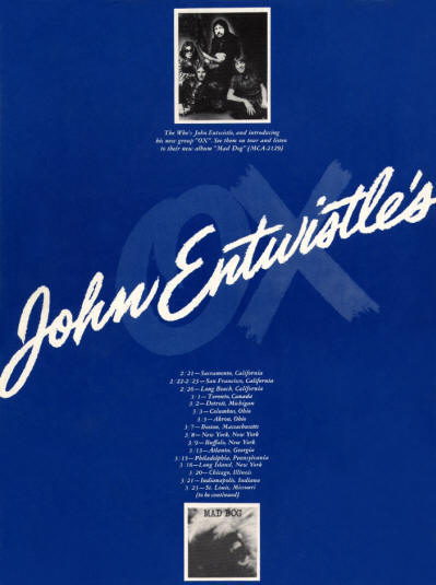 John Entwistle - John Entwistle's Ox - 1975 USA