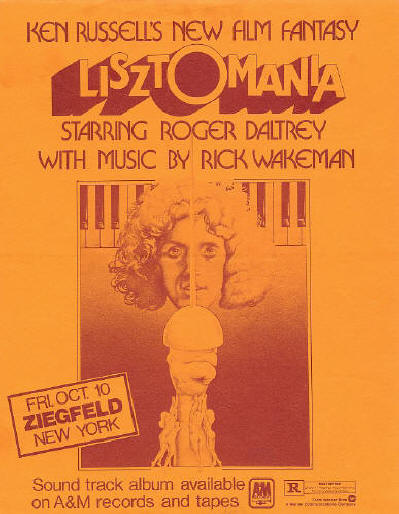 Roger Daltrey - Lisztomania - 1975 USA