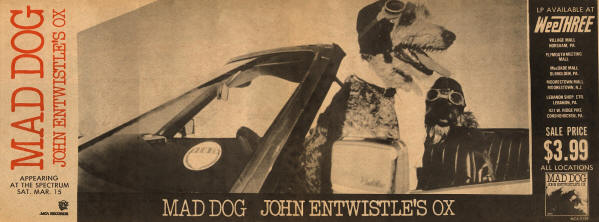John Entwistle - Mad Dog - 1975 USA