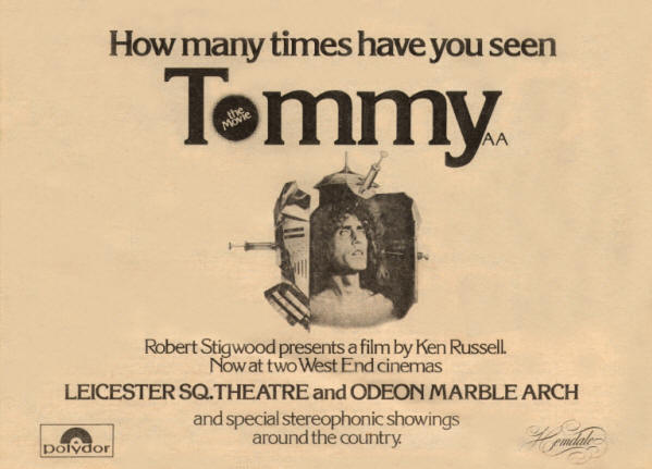 The Who - Tommy (Movie) - 1975 UK