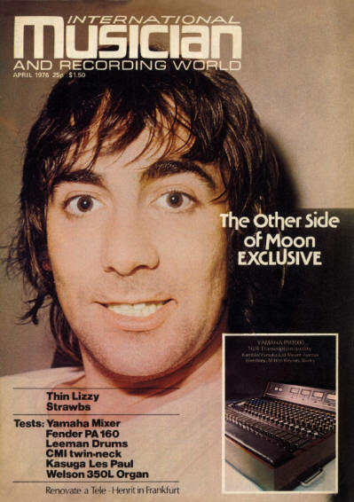 Keith Moon - UK - International Musician - April, 1976