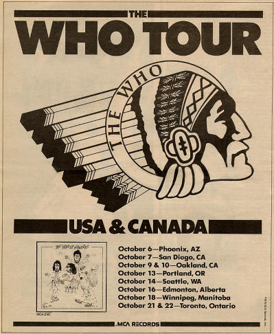 The Who - '76 Who Tour - 1976 USA