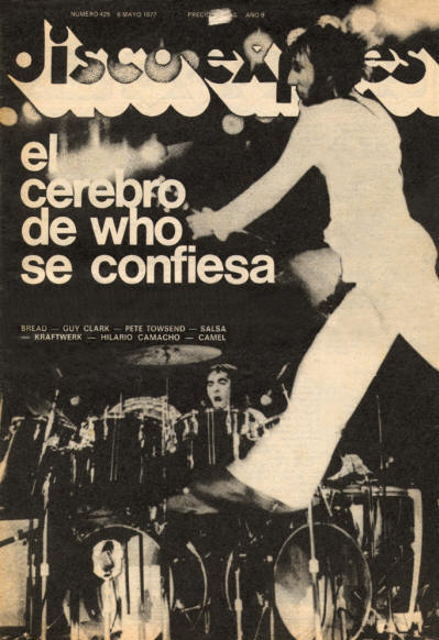 Pete Townshend - Spain - Disco Expres - May 5, 1977 