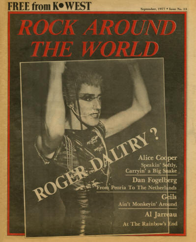 Roger Daltrey - USA - Rock Around The World - September, 1977