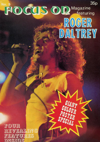 Roger Daltrey - UK - Focus On Magazine - 1977 (Front Cover)