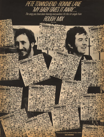 Pete Townshend & Ronnie Lane - My Baby Gives It Away - 1977 USA