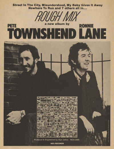 Pete Townshend & Ronnie Lane - Rough Mix - 1977 USA
