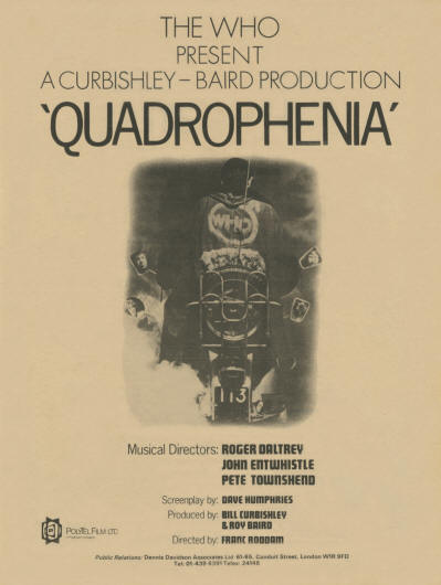 The Who - Quadrophenia - 1978 USA Ad