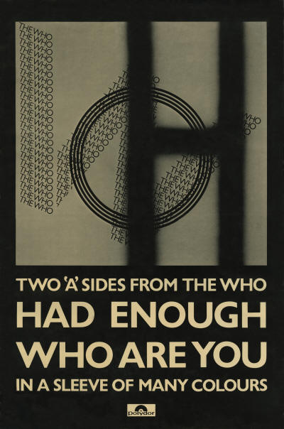 The Who - Had Enough / Who Are You - 1978 UK (Promo)