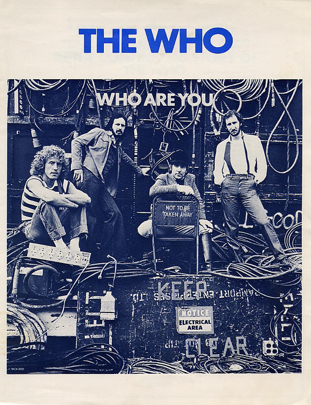 The Who - Who Are You - 1978 Press Kit