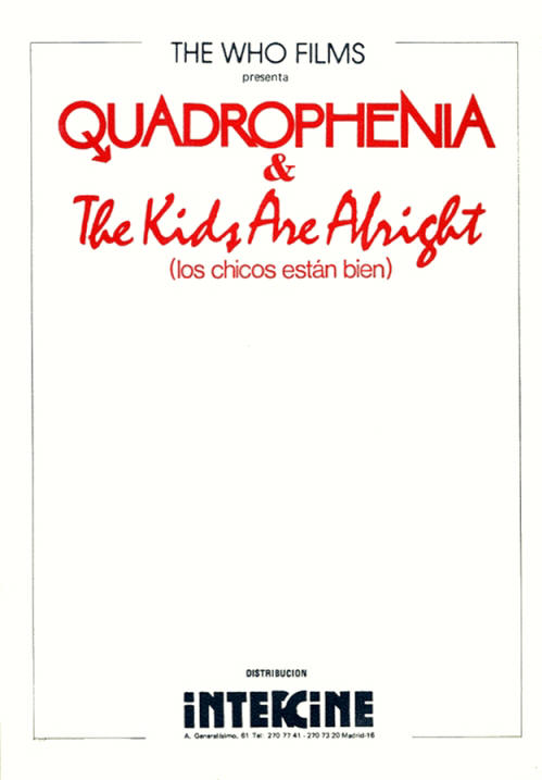 The Who - Spain - 1979 Quadrophenia & The Kids Are Alright Press Book