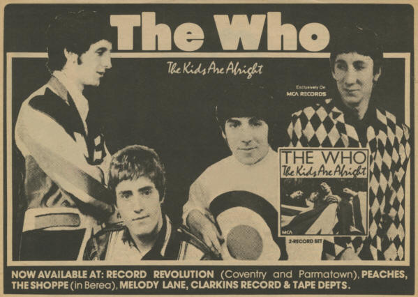 The Who - The Kids Are Alright - 1979 Record Revolution USA Ad