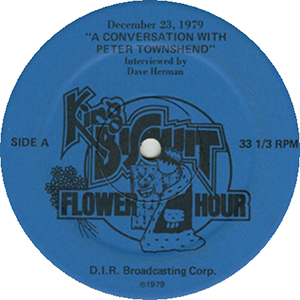 Pete Townshend - A Conversation With Pete Townshend - 12-23-79 Radio Show LP