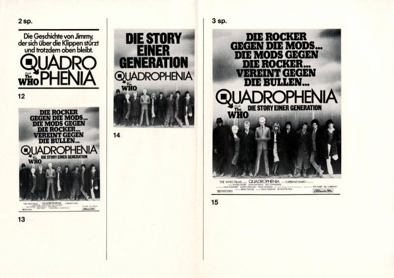 The Who - Germany - 1979 Quadrophenia Press Kit