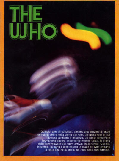 The Who - Italy - Poster Magazine - 1979
