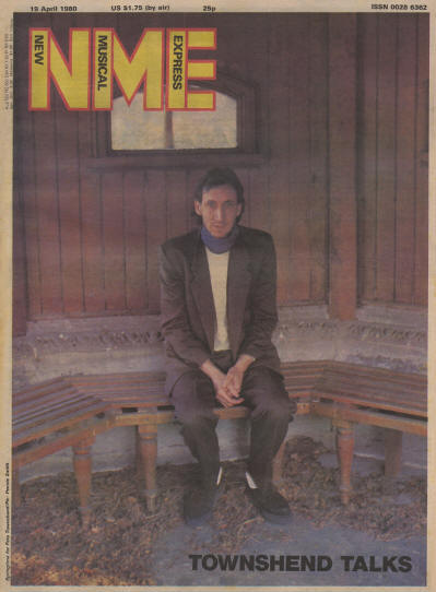 Pete Townshend - UK - NME - April 19, 1980