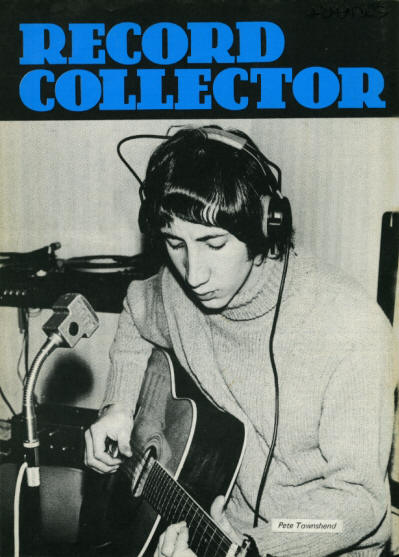 Pete Townshend - UK - Record Collector Magazine - August, 1980 (Back Cover)