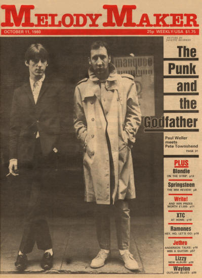 Pete Townshend - UK - Melody Maker - October 11, 1980