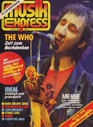 The Who - Germany - Musik Express - June, 1981 