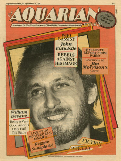 John Entwistle - USA - Aquarian - September 16, 1981