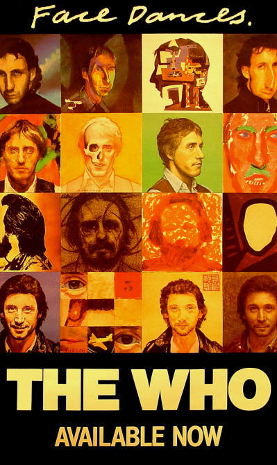 The Who - Face Dances - 1981 New Zealand Poster (Promo)