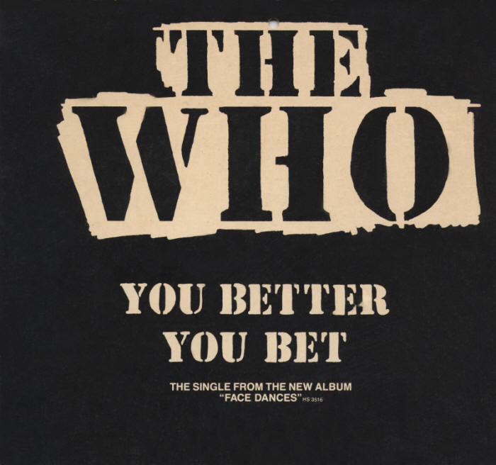 The Who - You Better You Bet - 1981 USA Mobile