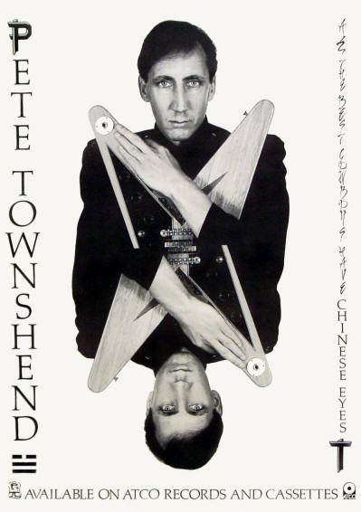 Pete Townshend - All The Best Cowboys Have Chinese Eyes - 1982 USA (Promo) Poster