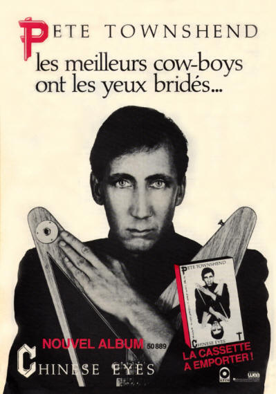 Pete Townshend - All The Best Cowboys Have Chinese Eyes - 1982 France