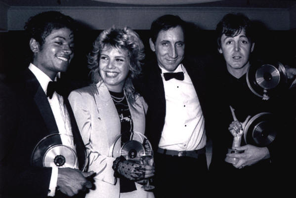 Pete Townshend Paul McCartney, Michael Jackson - BPI Awards - 1984