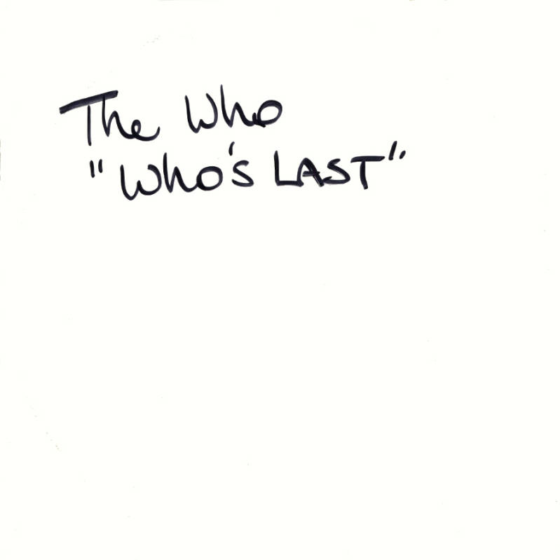 The Who - Who's Last - 1984 Israel Press Kit & Promomotional LP (LP pressed in the UK)