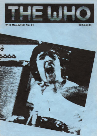 The Who - UK - The Who Magazine #21 - Summer, 1984 