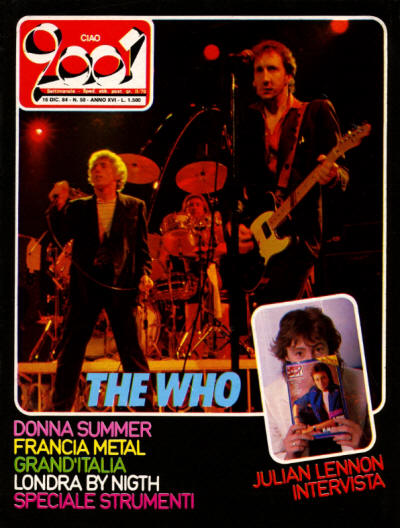 The Who - Italy - Ciao 2001 - December 16, 1984