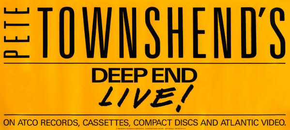 Pete Townshend - Deep End - 1985 USA (Promo)