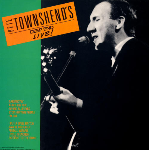 Pete Townshend - Deep End Live - 1986 USA Store Display (front)