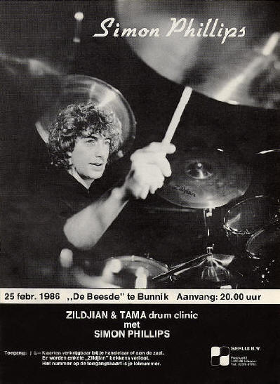 Simon Philips - 1986 Holland