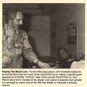John Entwistle - Give Blood Concert - 11/08/87