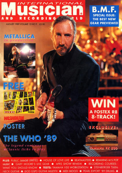 Pete Townshend - UK - International Musician - August, 1989