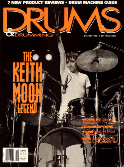 Keith Moon - USA - Drums & Drumming - October/November, 1989