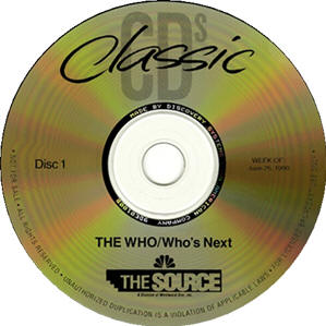 Classic CD's - Who's Next - The Who (w/guest, Pete Townshend) - For broadcast week of June 25, 1990